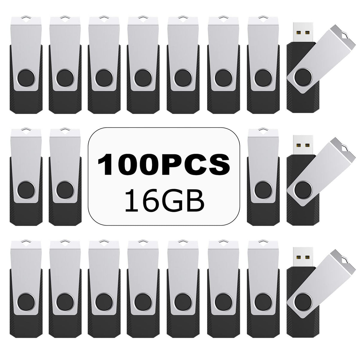 TOPESEL USB Flash Drives 100 Pack 128MB Bulk 2.0 Flash Drive, Thumb Drive Memory Stick USB Thumb Drive Flash Drive USB Stick Memory Stick Pen Drive