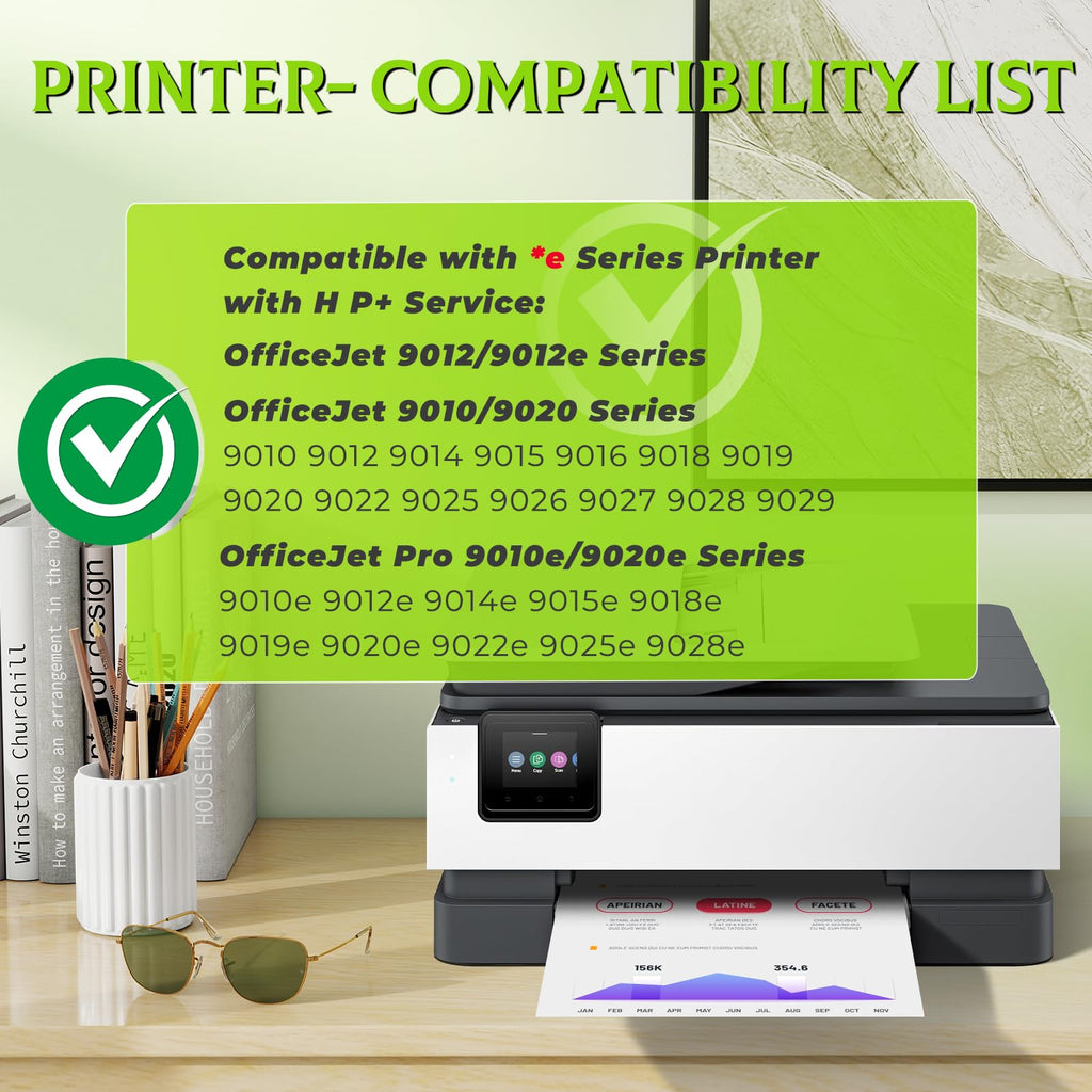 962XL Ink Cartridges Combo Pack OfficeJet Pro 9010 9015e 9020 9018 Ink