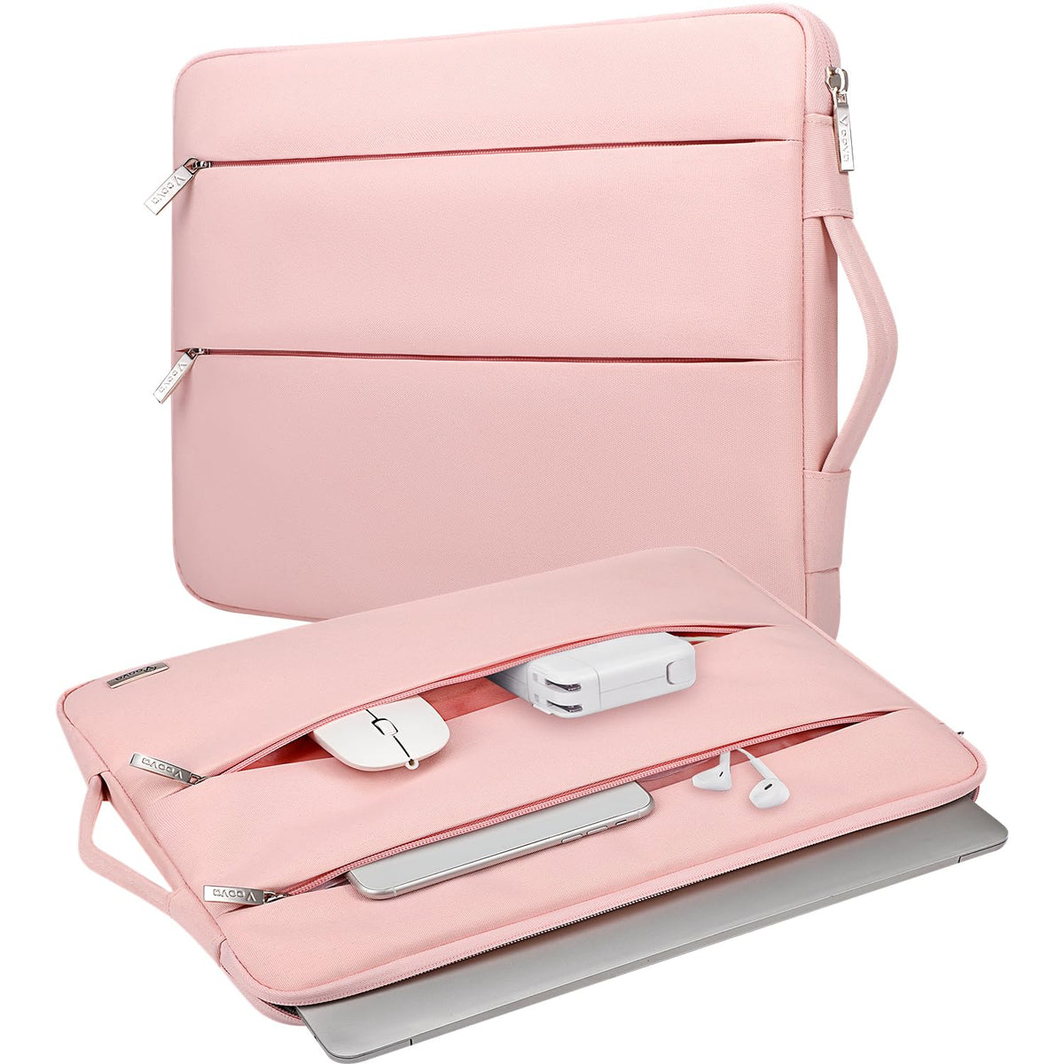 Voova 15.6-16 Inch Laptop Sleeve,MacBook Case，Laptop Case，Pink
