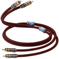TODN 6.5ft Audiophile RCA Cables Shielded for HiFi Stereo Audio