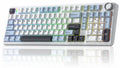 x Aula F99 Pro Wireless Mechanical Keyboard, Gasket Hot Swappable Custom Keyboard with Knob, RGB Backlit,Pre-lubed Reaper Switches PBT Keycaps BT5.0/2.4GHz/USB-C Creamy PC Gaming Keyboards - Blue