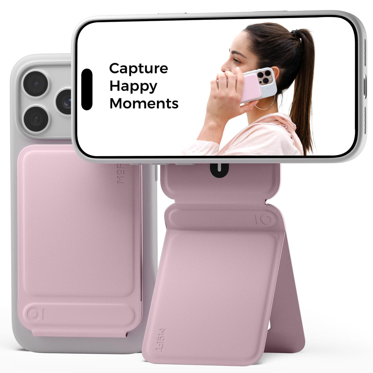 MOFT Phone Tripod Stand & Wallet, NFC Card Holder, Hold 1-2 Cards