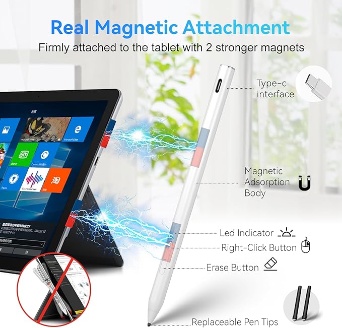 EVACH USI 2.0 Stylus Pen for Chromebooks Palm Rejection