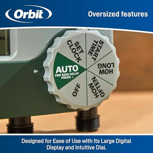 2-Pack Orbit 56082 3-Outlet Programmable Digital Hose Watering Timer