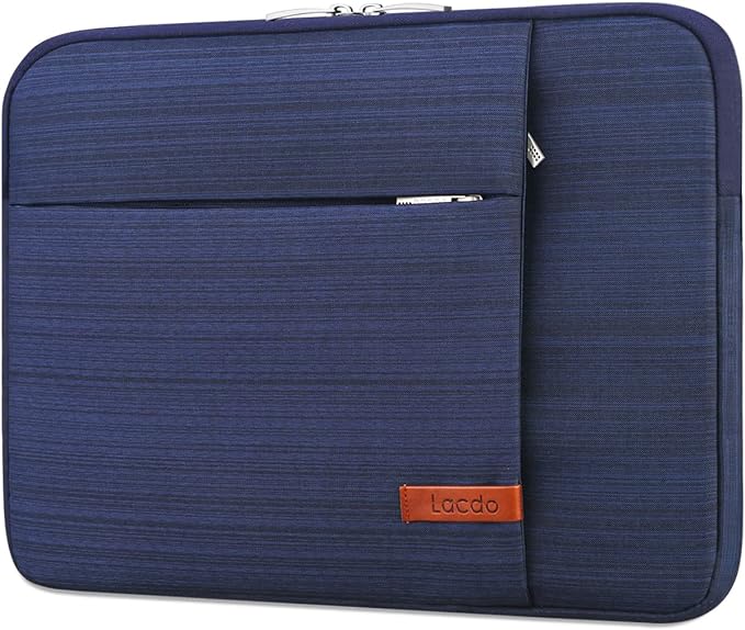 Lacdo Laptop Sleeve Case for 16 inch New MacBook Pro M4/M3/M2/M1 Pro/Max A3403 A3186 A2991 A2780 A2485 A2141 2024-2019 | 15 inch Microsoft Surface Laptop 7th Copilot+PC, 6 5 4 3 Computer Bag, Blue