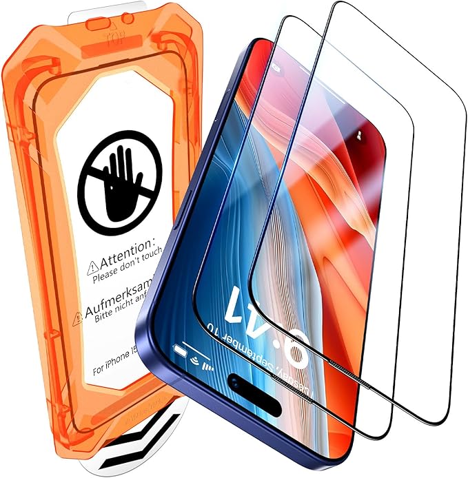 UniqueMe for iPhone 14 Screen Protector Easy Installation-2 Packs