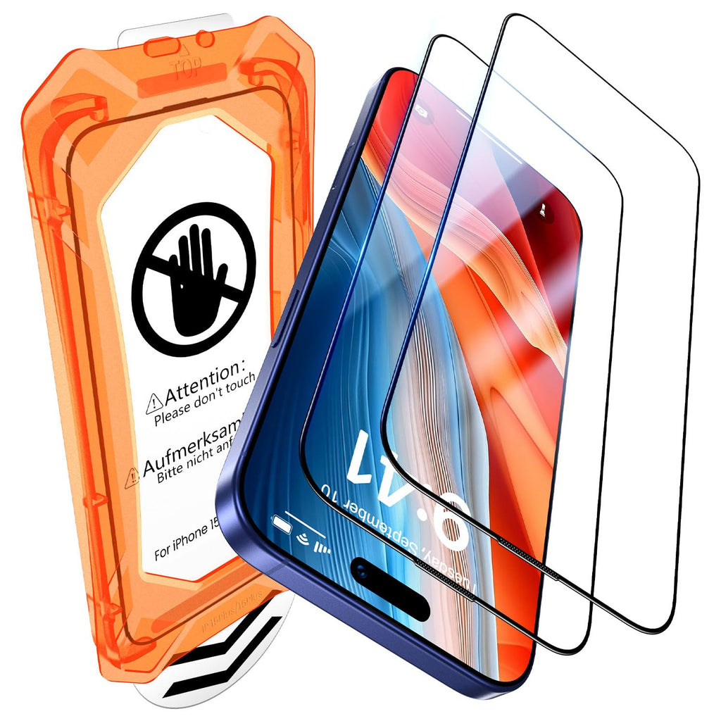 UniqueMe for iPhone 16 Plus Screen Protector - 2 Packs