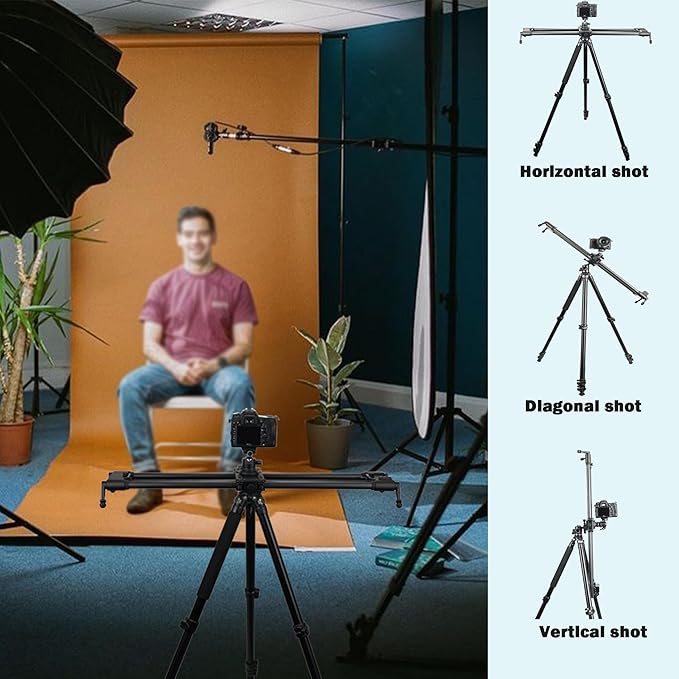 Konova New G1 Wireless Motorized Integrated Carbon Slider for Video, Time Lapse, Stop Motion, Parallax Panormaic Shooting (120cm (47.2"))