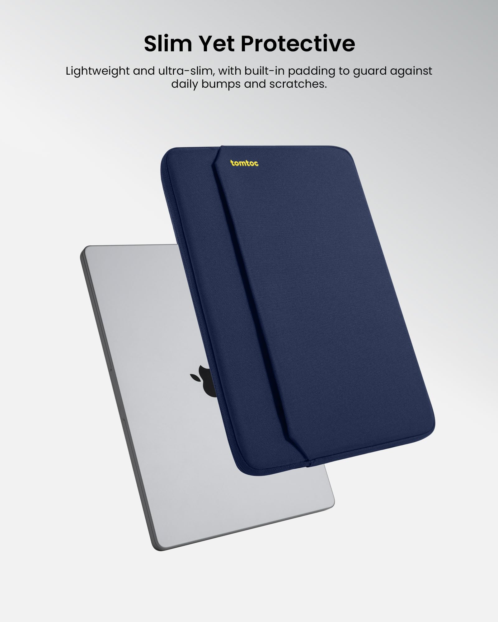 tomtoc Slim Laptop Sleeve for 14-inch MacBook Pro M5/M4/M3/M2/M1 Pro/Max 2026-2021, Water-Resistant Protective Case for 13.8 Inch Surface Laptop AI PC, Accessory Bag