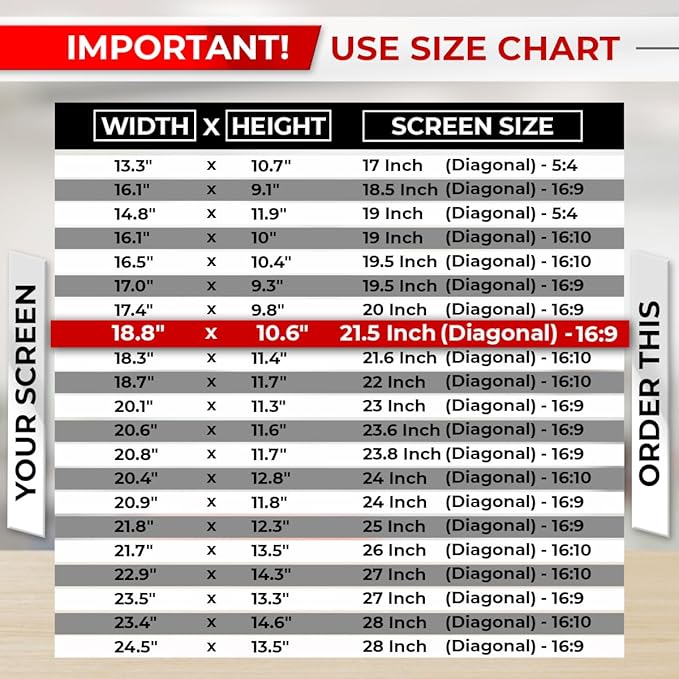 21.5 Inch 16:9 [2 Pack] Computer Privacy Screen Filter for Monitor - Privacy Shield and Anti-Glare Protector
