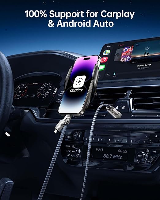 [One is Enough] 4-in-1 Compatible with USB C to Lightning Cable, 60W High-Speed Charging & Fast Data Transfer,CarPlay & Android Auto Support Multi Charger Cord Combo for iPhone/Samsung/iPad,5FT