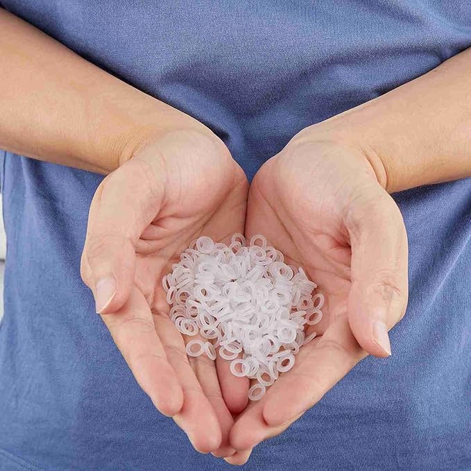 Silicone 500PCS 40A Clear Universal O-Ring Switch Dampeners Keycap Sealing Gasket Washer (Better Than Rubber) for Cherry MX Switch Keyboard and Mechanical Keyboard Keys Dampers