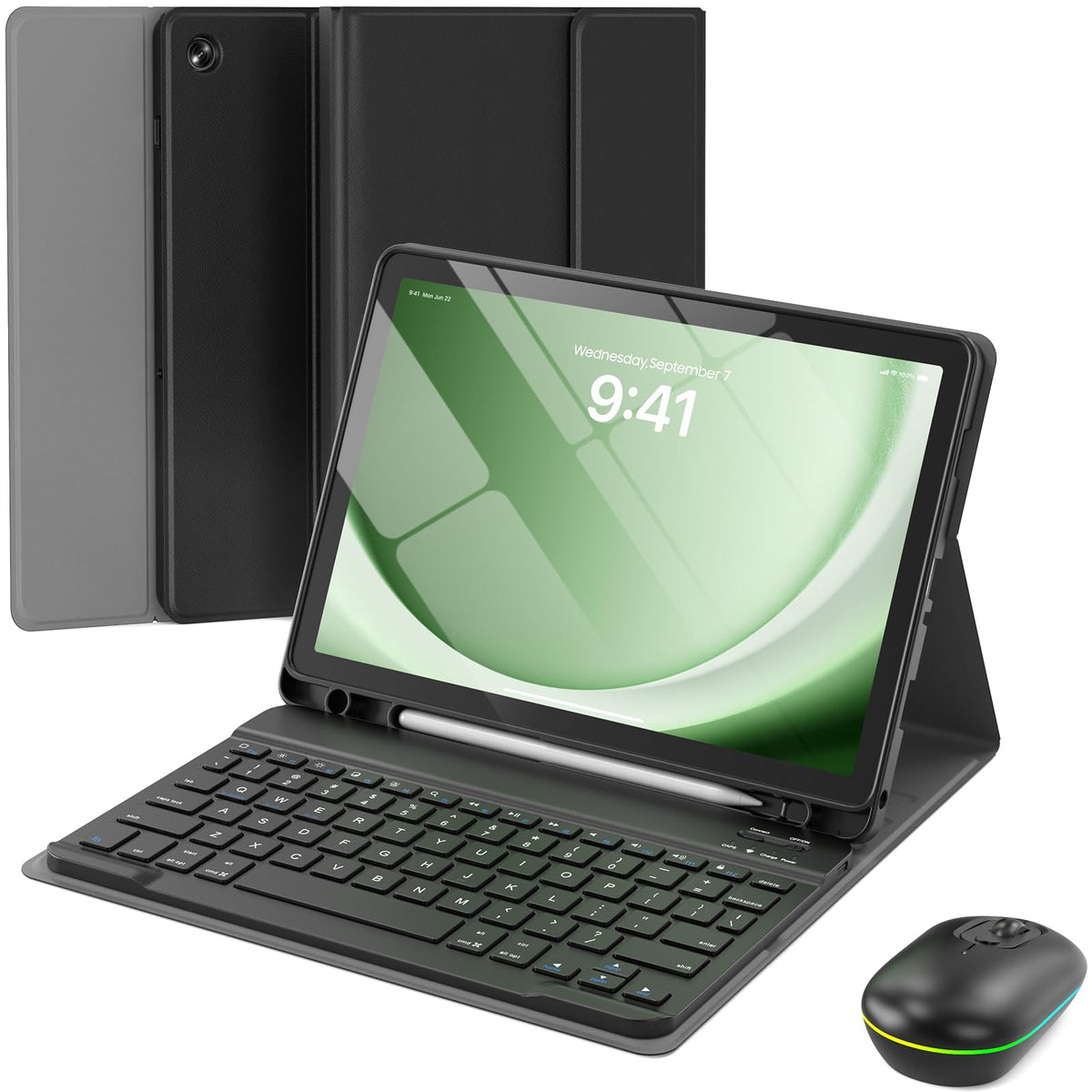 MERSATM for Samsung Galaxy Tab A11 Plus/A9 Plus Case with Keyboard