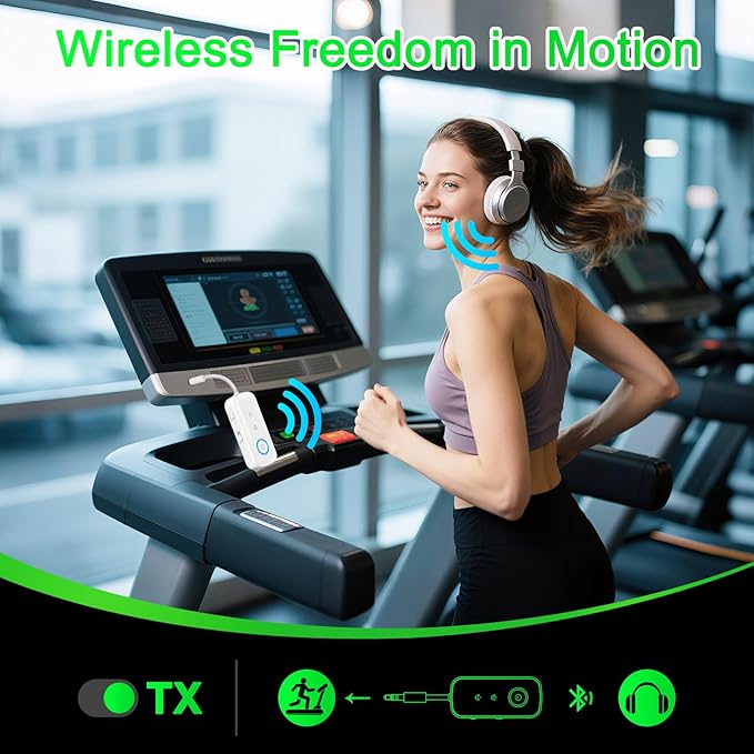 Premium Pro Bluetooth 5.4 Transmitter Receiver,Airplane Audio Adapter,Wireless Transmitter for TV/Travel Flight,Airline,Gym.Supports to 2 AirPods/Headphones,Bluetooth Receiver for Car/Home Stereo