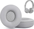 Replacement Ear Pads for Beats Solo 2 & Solo 3 Wireless On-Ear Headphones, Ear Cushions, Headset Earpads, Ear Cups Cover with Soft Protein Leather (Grey)