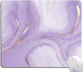 Mouse Pad, Purple Marble Design Mouse Pad, Washable Square Cloth Mousepad for Gaming Office Laptop, Non-Slip Rubber Base Computer Mouse Pads for Wireless Mouse, Cute Mouse Pads for Desk