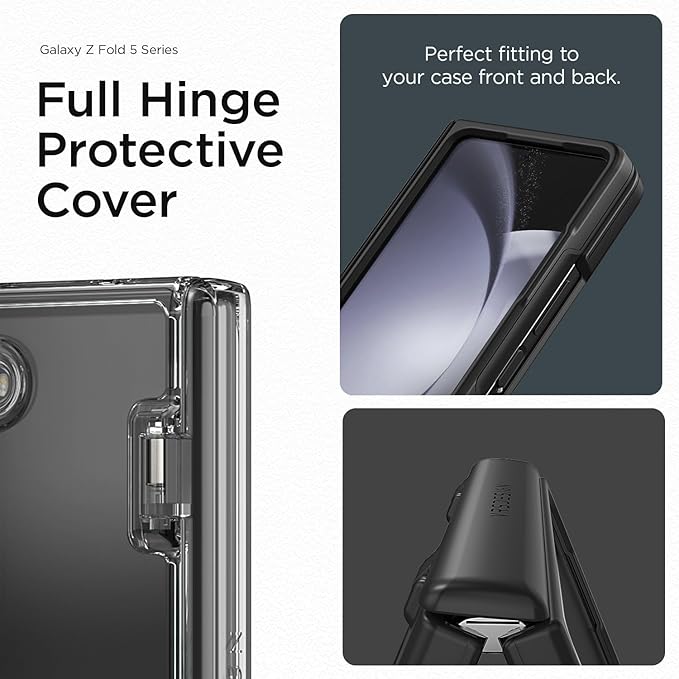 VRS DESIGN Phone Case for Galaxy Z Fold 5 5G (2023) [Terra Guard Modern], Premium Modern Neat Style Case [Anti Scratch Spring-Loaded Hinge Protection] with Screen Protector (Marine Green/Renewed)