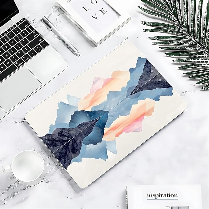 Compatible with MacBook Air 13.3 13.6 Inch Case 2022 2021 2020 2019 Plastic Hard Shell Case Cover,13.6 Air (A2681) M2 2022, Mountains and Water