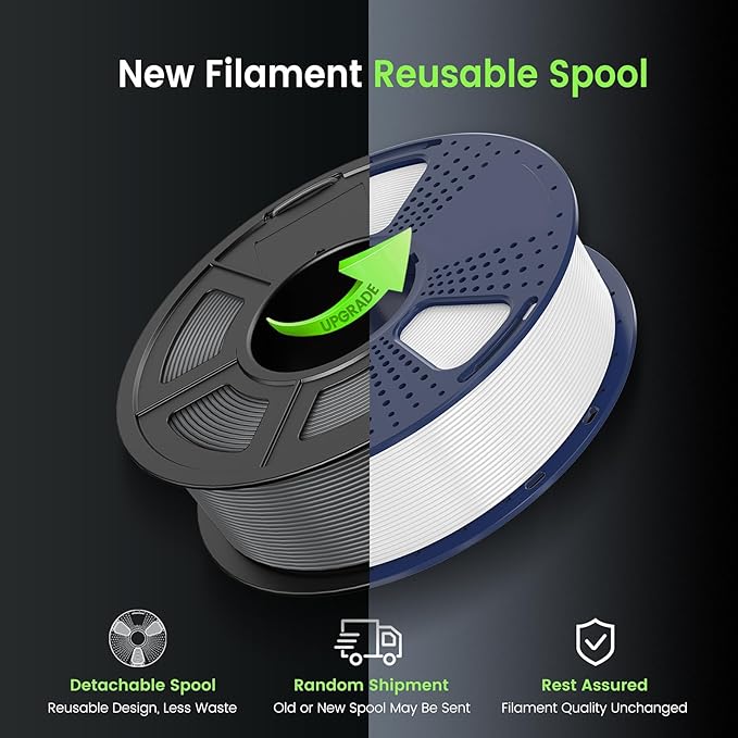 SUNLU PETG Glow in The Dark Filament, Luminous 3D Printer Filament 1.75mm, High Brightness and Long Time Glows PETG Filament, Dimensional Accuracy +/- 0.02mm, 1kg Spool. (Red, Glow Red)