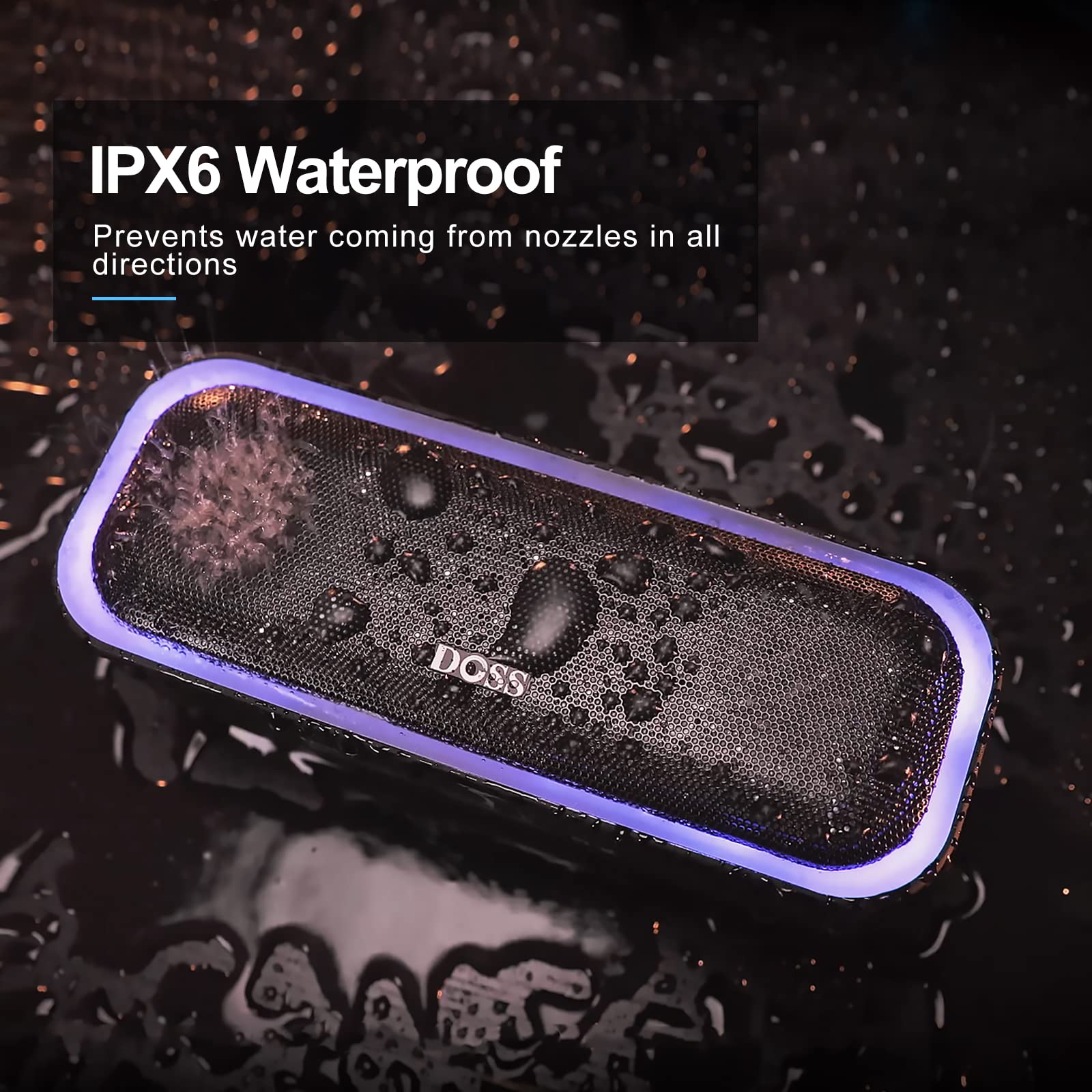 DOSS SoundBox Pro Bluetooth Speaker, 20W Stereo Sound, Active Extra Bass