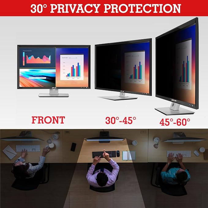 38 Inches Privacy Screen Filter for 21:9 Curved Ultrawide Monitor | Privacy Shield | Anti Glare | Anti-Blue Light | Eye Protection | Anti Spy | Computer Security Private Filter Protector