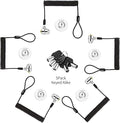 Keyed Alike 5Pack Security Hardware Cable Lock Kit,Retractable Cable Lock Portable Keyed Laptop Lock 5Keys 6.2Ft for Monitors, Laptops, MacBooks, Tablets, iPad,Mac mini,