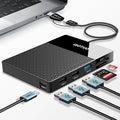 Portable 500GB Docking Station External Hard Drive, Multiport USB-C Hub + HDD 7-in-1, USB 3.0, SD/TF Card, Multi-Functional HDD for Windows, Mac, Android, TV, Phone, Laptop, Desktop, PC