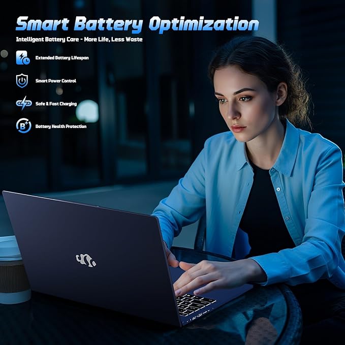 NIMO 15.6" FHD IPS Laptop, Intel N150 (Up to 3.6GHz, Beat i3-10110U), 16GB RAM 1TB SSD, Backlit Keyboard Fingerprint, Wi-Fi 6 BT5.2 Type-C 65W Computer for Students and Home Office