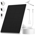 6W Solar Panel for Ring Spotlight Cam Battery & Stick Up Cam Battery, High-Efficiency Solar Charger with 360° Adjustable Retractable Bracket & 10ft Cable