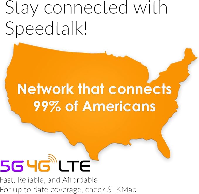 SpeedTalk Mobile $5 Prepaid SIM Card – Top Value Plan for Smartphones & Cellphones | 100 Minutes, 100 Texts, 100MB Data | 5G/4G LTE | Triple-Cut (Mini, Micro, Nano) | No Contract – 30-Day Service