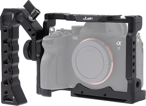 A7 IV Cage Support, Hersmay Camera Cage with Top Handle for Sony A7 IV / A7S III Full Frame mirrorless Camera