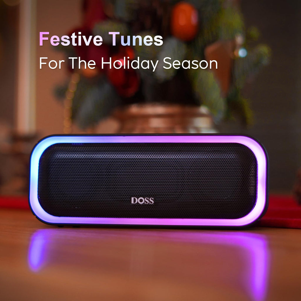 DOSS SoundBox Pro Bluetooth Speaker, 20W Stereo Sound, Active Extra Bass
