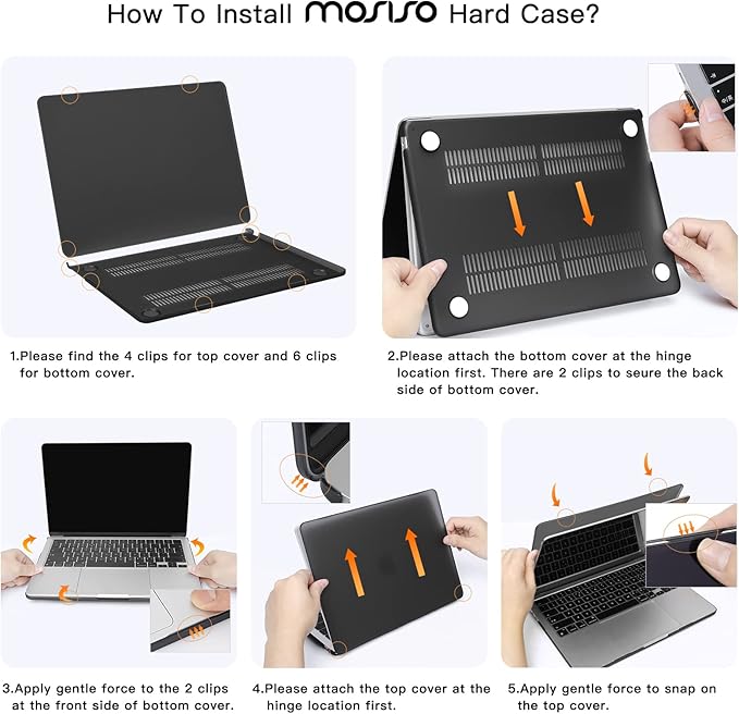 MOSISO Compatible with MacBook Air 13 inch Case 2025 2024 2023 2022 M4 A3240 M3 A3113 M2 A2681, Hard Shell&Sleeve Bag&Keyboard Skin&Webcam Cover&Screen Film for MacBook Air 13.6 inch, Turquoise
