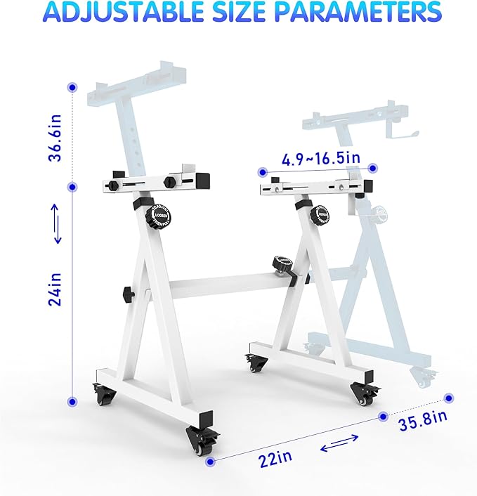 Universal Z-style Heavy-Duty Piano Keyboard Stand - Adjustable and Portable for 61/88 Keys (White)