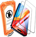 UniqueMe for iPhone 15 Pro Max Screen Protector, [Military Grade Shatterproof & 9H+ Hardness] Screen Protector 15 Pro Max Tempered Glass Full Coverage Protection, Easy Installation, 2 Packs