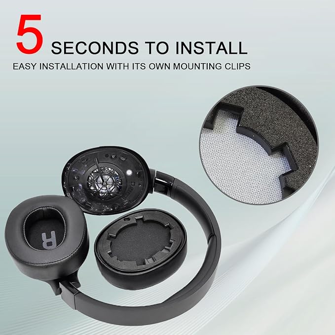 Replacement Ear Pads for JBL Tune 700(700BT)/710(710BT)/720(720BT)/750(750BT,750BTNC)/760(760NC)/770(770NC) Headphones, Headset Ear Cushions, Headset Earpads, Ear Cups Cover (Pink)