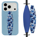 Switchbands Colorful Phone Grip 2 Pack – Reversible Elastic Phone Strap, Adhesive-Free, Arthritis Friendly Easy-Hold, Anti-Theft, Wireless Charging Compatible, Universal Fit – Blue & Cobalt Blue
