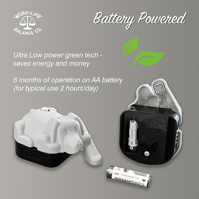 Laptop Trackpad Jiggler -AA Battery Lasts 6 Months -Undetectable -Cordless Mouse Jiggler -Does Not Work on DeII -Keeps Touchpad Active, Laptop Awake -Mechanical Mouse Mover -ON/Off Switch (Gray Dog)