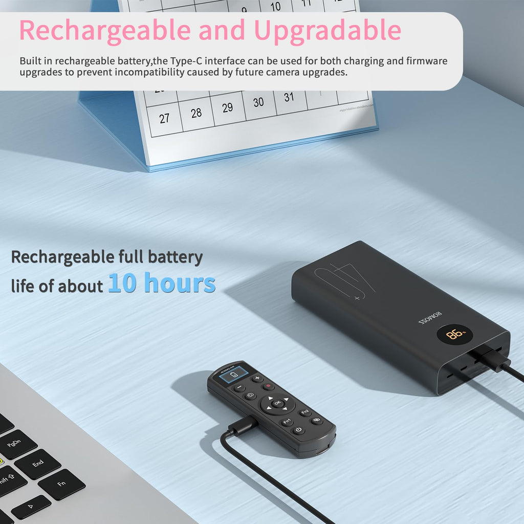 Rechargeable Shutter Release for Nikon Wireless Camera Remote Control
