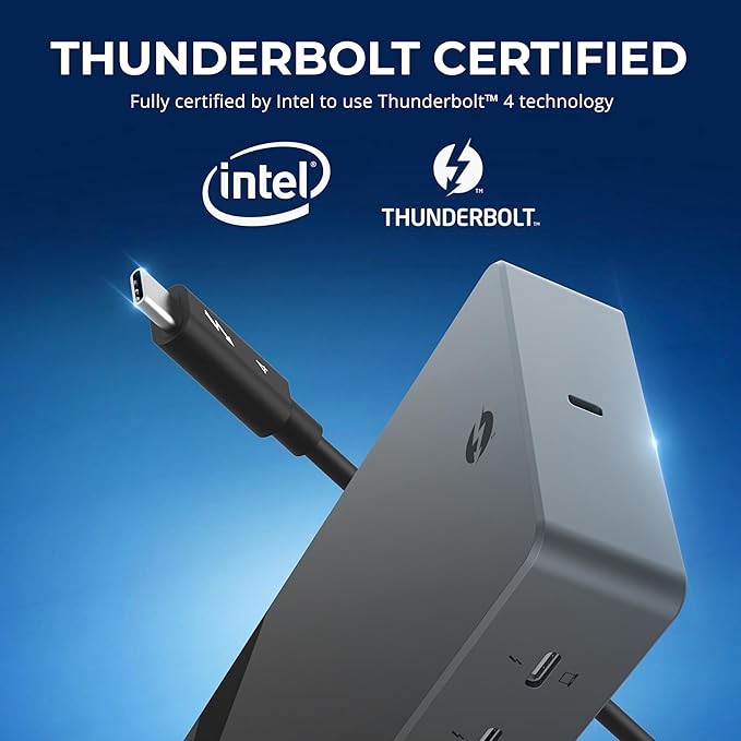 SABRENT Thunderbolt 4 Docking Station, TB4 Ports, 8K/4K, USB4 & TB3 Compatible, DP 1.4, HDMI 2.1, USB-C/USB-A Ports, Gigabit Ethernet, Audio Jack, SD/TF Card Reader, Windows/macOS/Linux (DS-T4MF)