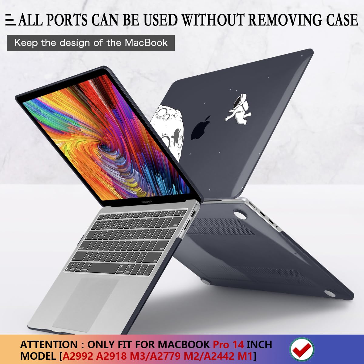 CISSOOK Compatible with MacBook Pro 14 inch Case M5 M4 M3 M2 M1 2026-2021