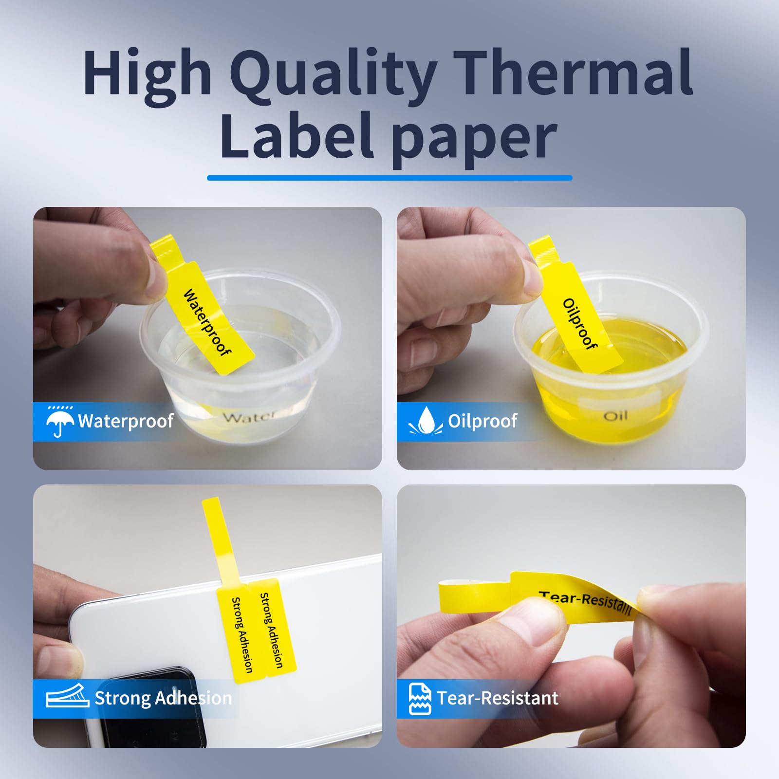 200 Pcs Cable Labels - Waterproof Wire Cord Label, Tear Resistant Wire Labels, Self Adhesive Cord Organizing Label, for Cable Management, Compatible with PUQU AQ20 Label Makers(Green) 30x90mm