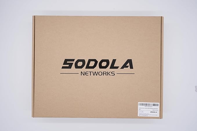 SODOLA 8 Port 10Gb Easy Web Managed Switch, 8 x 10G RJ-45 Ports, 160Gbps Bandwidth, Support LACP, VLAN, QoS, 10G/5G/2.5G/1000M/100M Auto-Negotiation, Multi-Gigabit Managed Ethernet Switch