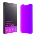 PDDKISS Compatible for iPhone 12 Pro Max Privacy Screen Protector 6.7 Inch, Purple Gradient Colorful Anti Spy Anti Blue Light HD Screen Protector Tempered Glass Easy Installation