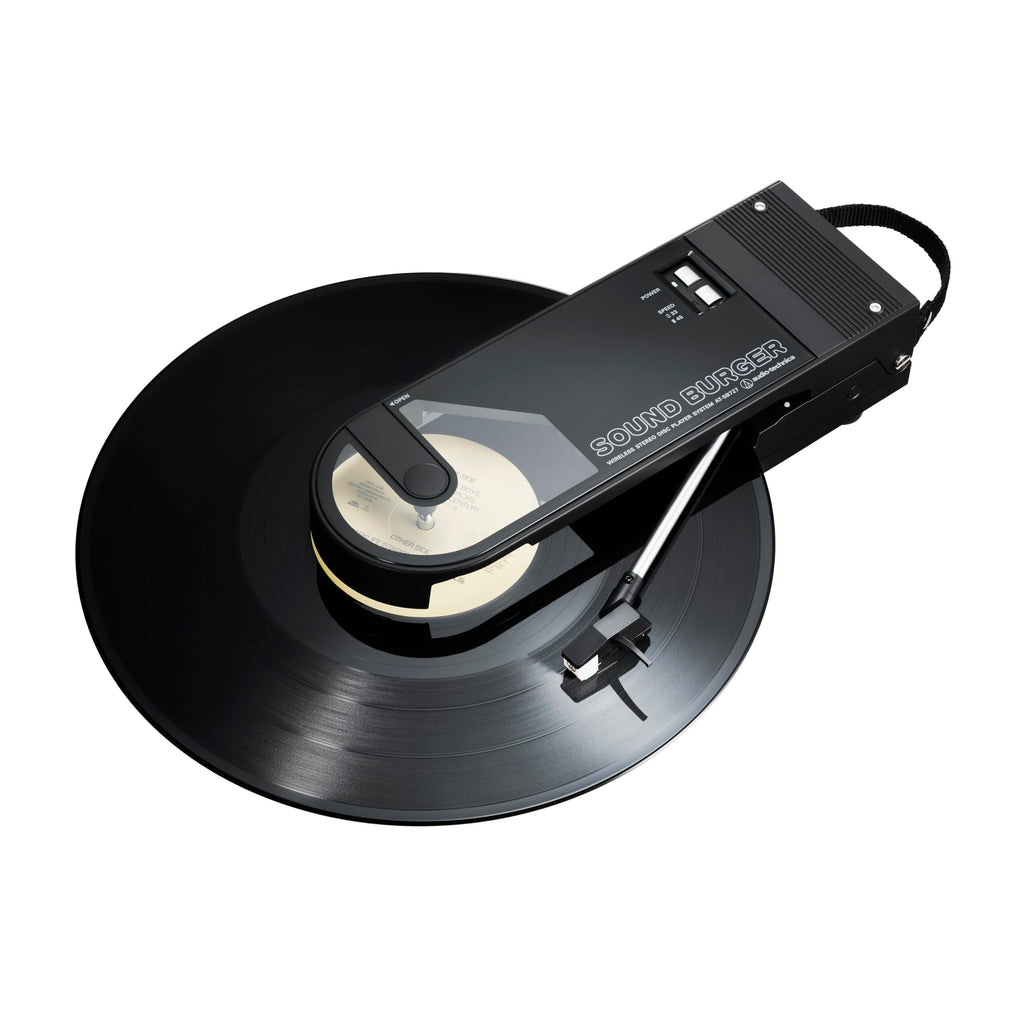 Audio-Technica AT-SB727 Sound Burger Portable Bluetooth Turntable, Black