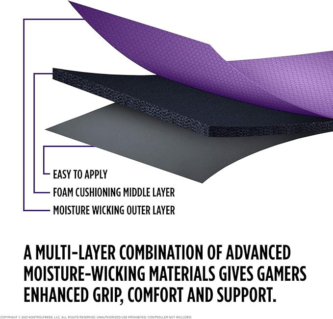 KontrolFreek Performance Grips for Xbox One and Xbox Series X Controller (Galaxy Purple)