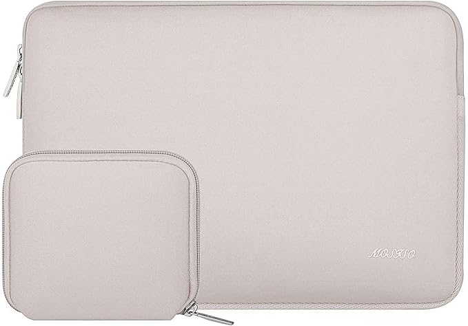 MOSISO Laptop Case 16 inch, 15-15.6 inch Laptop Sleeve Bag Compatible with MacBook Pro 16 inch, HP, Acer, Dell, Lenovo, ASUS Notebook, Neoprene Computer Sleeve Bag with Small Case, Rock Gray