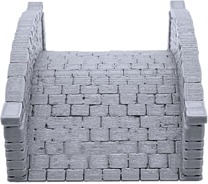 EnderToys Stone Footbridges by Printable Scenery, 3D Printed Tabletop RPG Scenery and Wargame Terrain 28mm Miniatures