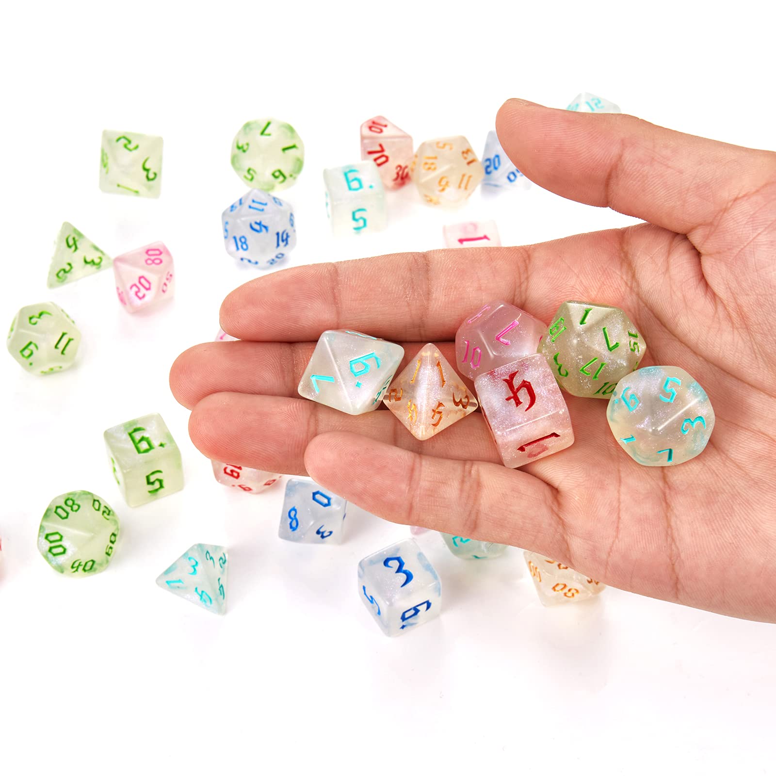 Polyhedral Dice Set, 70 Pcs DND Dice with 10 Pouche