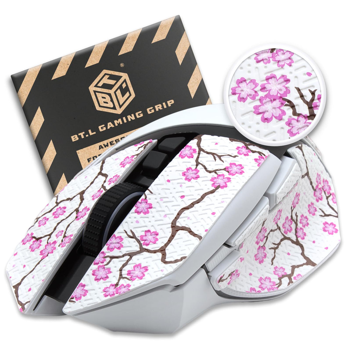 BT.L Mouse Grip for Razer Basilisk V3 Pro & X HyperSpeed, Ultimate (Kumo)